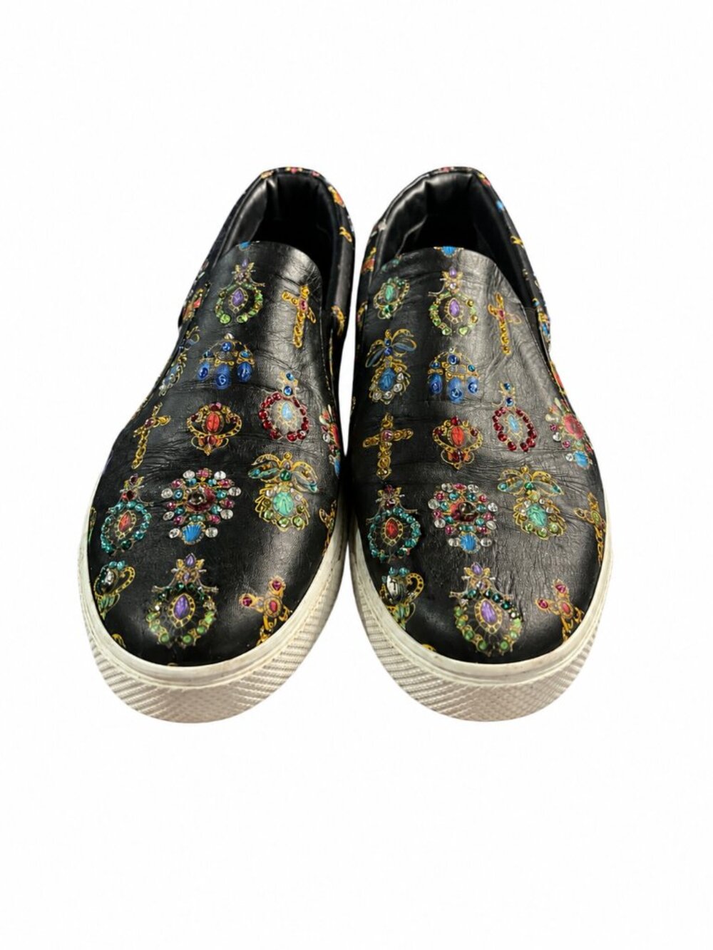 Versace Jewel Print Slip-On Sneakers Men’s Size 10